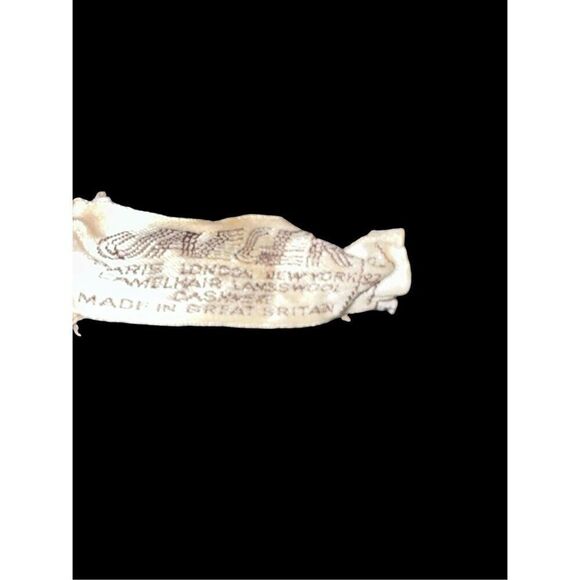 Vintage 70s Jaeger Grey Lambswool, Cashmere, and camel hair Cardigan Sweater Siz - Picture 7 of 10